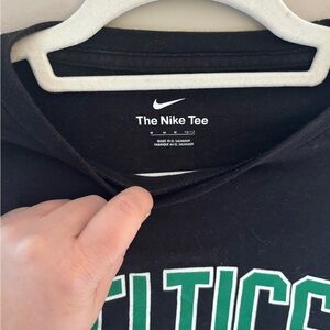 Nike Black and Green Kids Tee